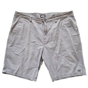 Vans Chino Shorts Mens 38 Grey Cotton Twill Classic Skater Casual Outdoor Surf